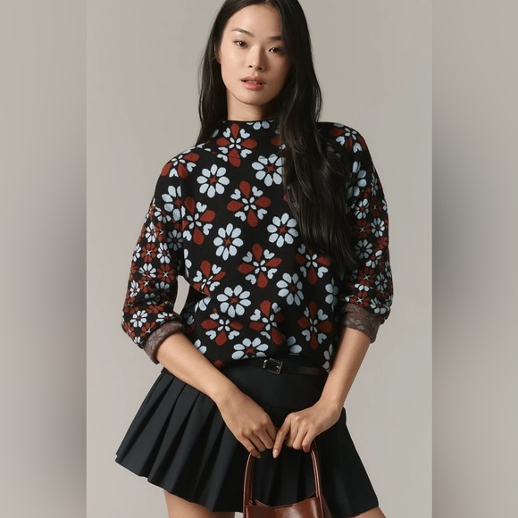 Anthropologie Cary’s Mock-Neck Sweater Size XS NWT - Picture 1 of 17